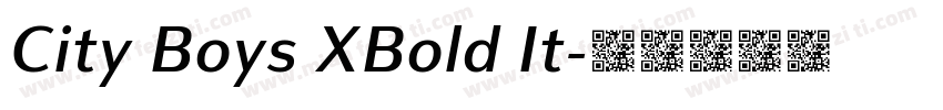 City Boys XBold It字体转换